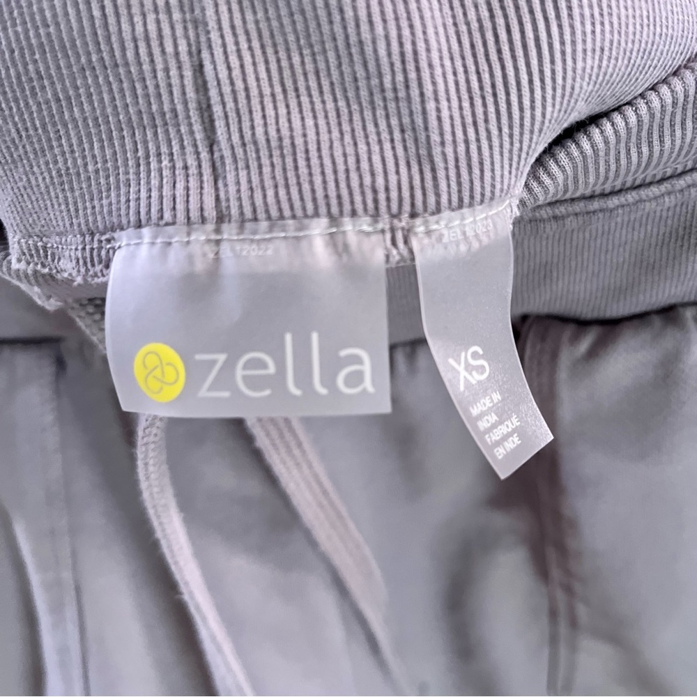 Zella Organic Cotton Shorts Cuffed Hem Drawstring XS Athleisure Granola Girl Gym - Picture 8 of 15